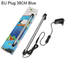 Load image into Gallery viewer, Aquarium Fish Tank 9/12/15/21 LED Light Blue/White 18/28/38/48CM Bar Submersible Waterproof Clip Lamp Decor EU Plug