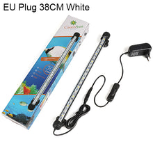 Load image into Gallery viewer, Aquarium Fish Tank 9/12/15/21 LED Light Blue/White 18/28/38/48CM Bar Submersible Waterproof Clip Lamp Decor EU Plug
