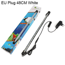 Load image into Gallery viewer, Aquarium Fish Tank 9/12/15/21 LED Light Blue/White 18/28/38/48CM Bar Submersible Waterproof Clip Lamp Decor EU Plug