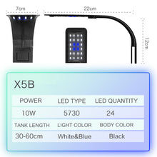 Load image into Gallery viewer, Super Slim LED Aquarium Light Lighting plants Grow Light 5W/10W/15W Aquatic Plant Lighting Waterproof Clip-on Lamp For Fish Tank