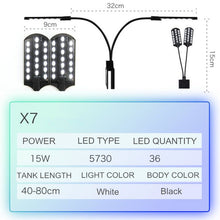 Load image into Gallery viewer, Super Slim LED Aquarium Light Lighting plants Grow Light 5W/10W/15W Aquatic Plant Lighting Waterproof Clip-on Lamp For Fish Tank
