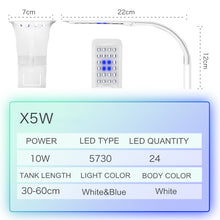 Load image into Gallery viewer, Super Slim LED Aquarium Light Lighting plants Grow Light 5W/10W/15W Aquatic Plant Lighting Waterproof Clip-on Lamp For Fish Tank