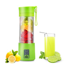 Load image into Gallery viewer, 380ML USB Portable Electric Juicer Cup Bottle Rechargeable Juice Blender Mixer Fruit Mixing Machine Kitchen Gadgets Pineapple