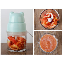 Load image into Gallery viewer, 220W Mini Bear Electric Mixing Machine Meat Grinder 0.6L Baby Food  Juicers Ice Crusher Multifunctional Kitchen Accessories